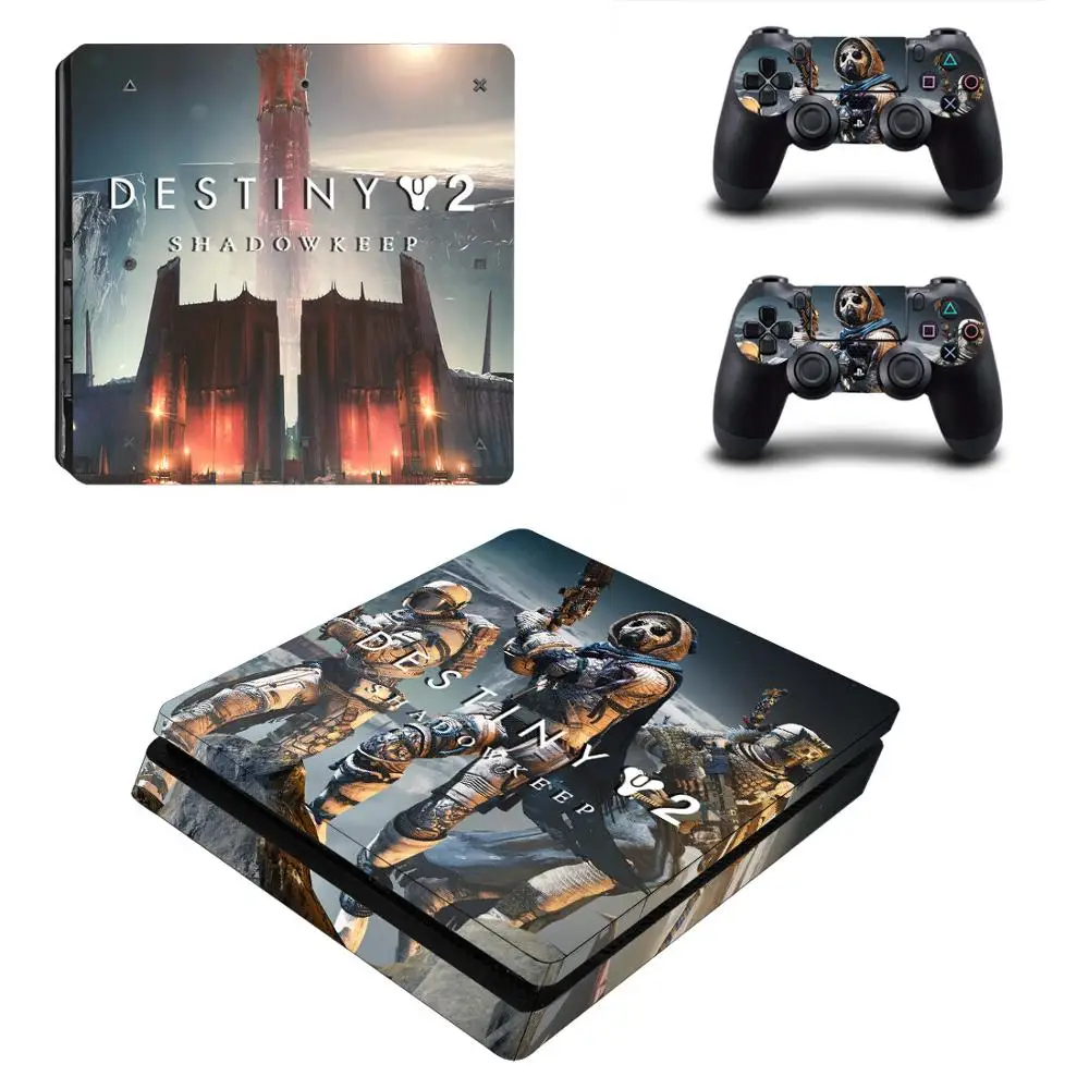 YSP4S-3906 Destiny 2 Shadowkeep PS4 тонкая кожа Наклейка для playstation 4 консоль и контроллер PS4 тонкая кожа Наклейка виниловая - Цвет: YSP4S-3906