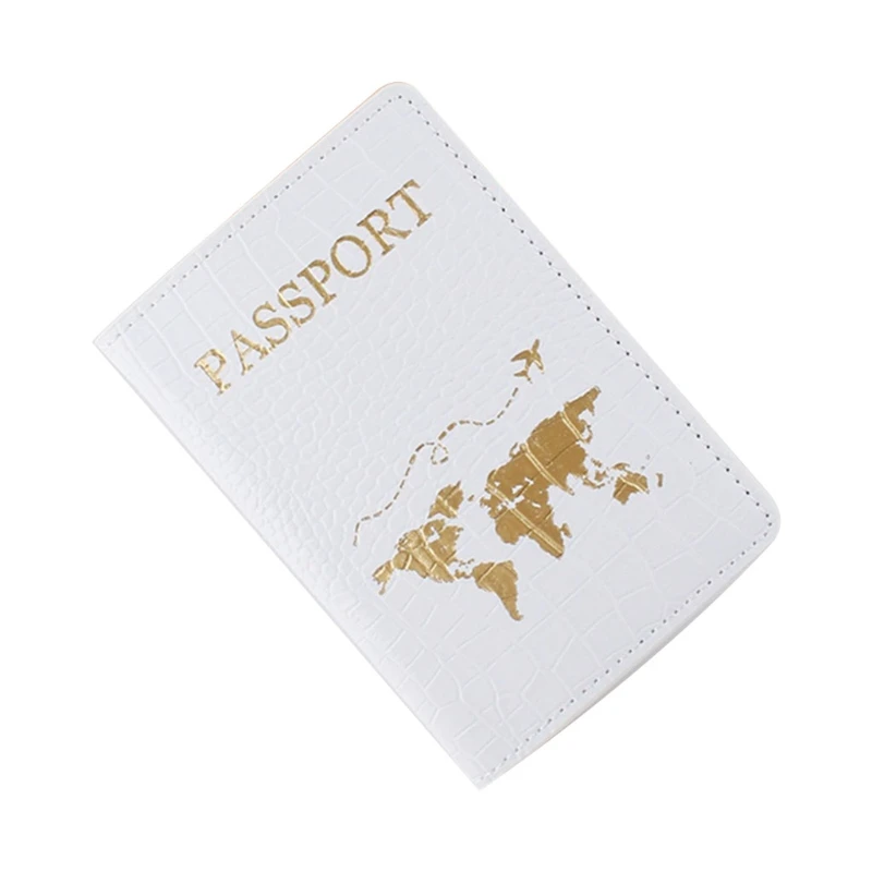 

066F PU Leather Passport Holder Case Passport Bag Protective Cover with Card Slot, Portable Travel Wallet Purse Certificate