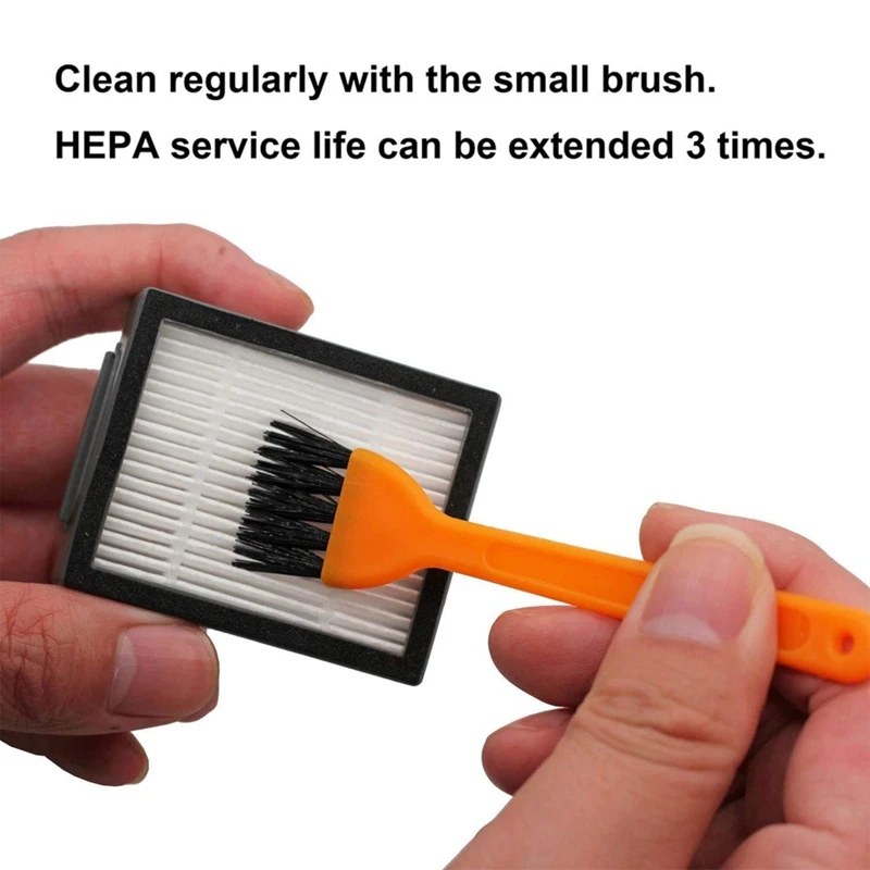 

Replacement Parts for IRobot Roomba I7 I7+/I7 Plus E5 E6 Replenishment Parts, Main Brush Side Brush Filter