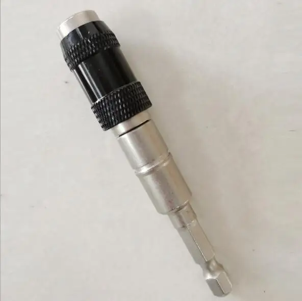 

Magnetic Pivot Drill Bit Holder 1/4 Pivoting Magnetic Screw Drill Bit Tip Holder Screwdriver Woodworking Tool