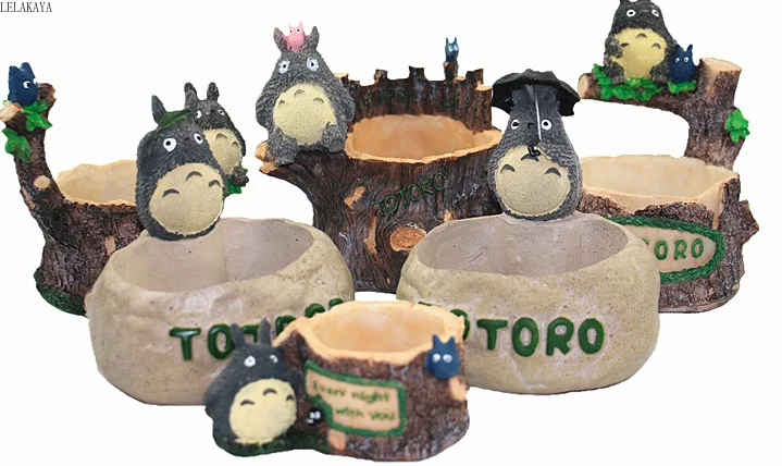 1 шт. аниме экшн фигурка каучуковый цветочный горшок мультяшный креативный милый