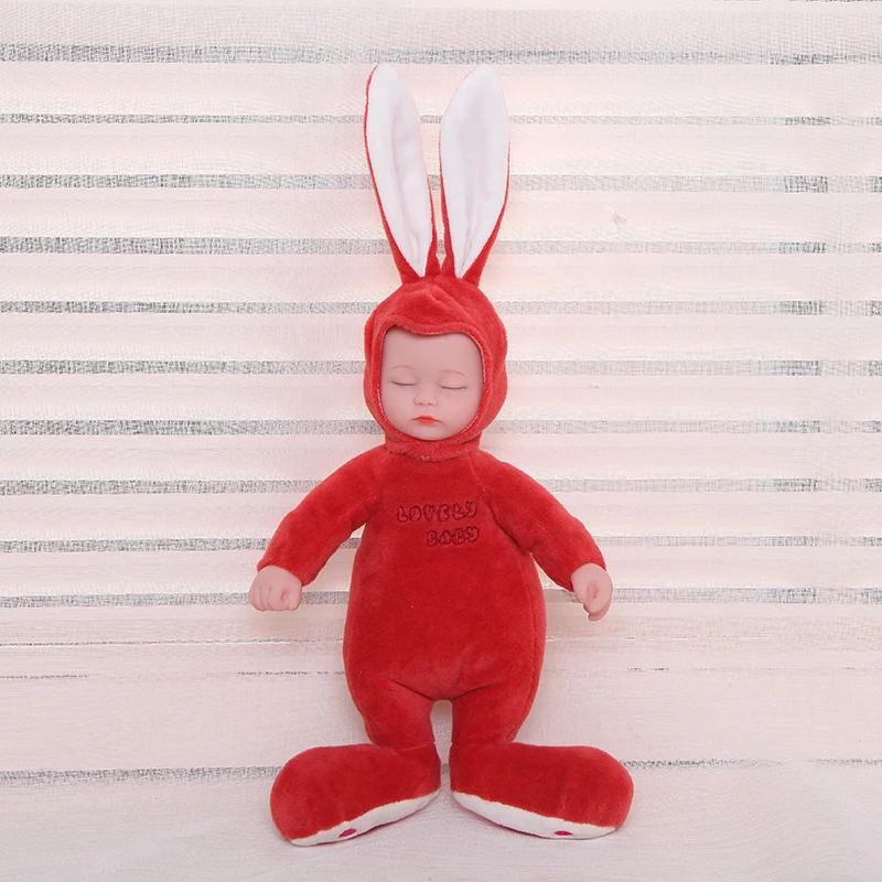 Милый кролик 25 см Детская кукла для сна мягкие плюшевые силиконовые игрушки