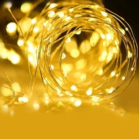 1m5m10m 6 colors led outdoor light string fairy garland usb copper wire lights for christmas festoon party wedding decoration