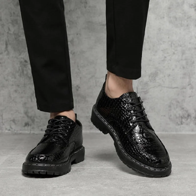 

Leather shoes men's autumn breathable men's shoes Korean suits casual young British business suits small leather shoes