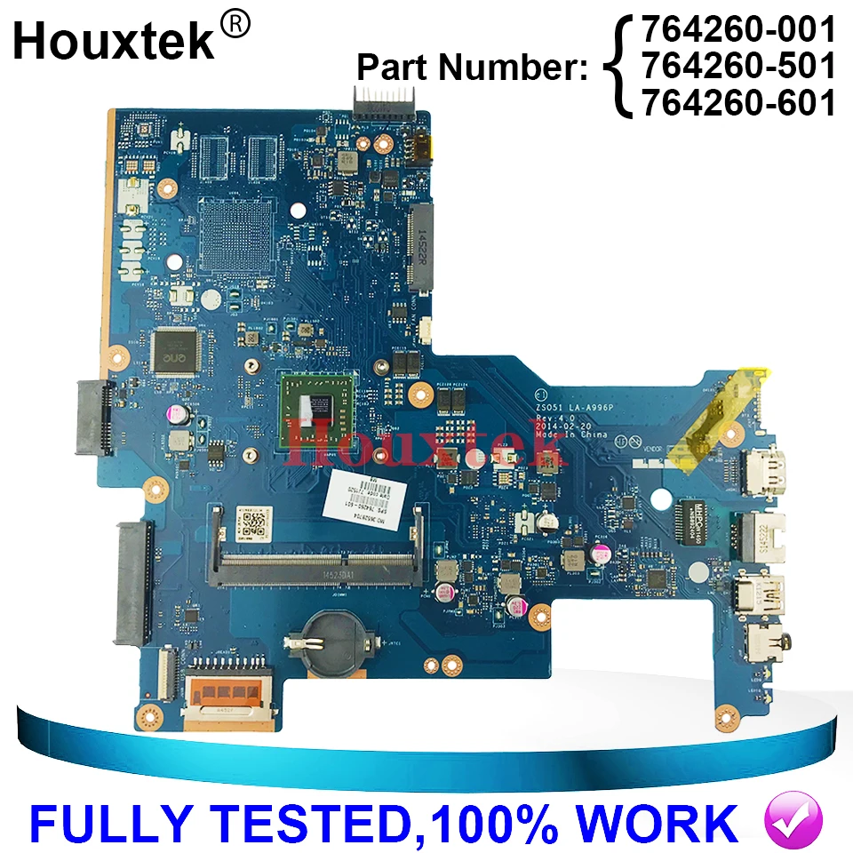 

ZS051 LA-A996P 764260-501 for HP Pavilion 15-G laptop Motherboard 764260-001 764260-601 A8-6410U DDR3 100% Fully Tested