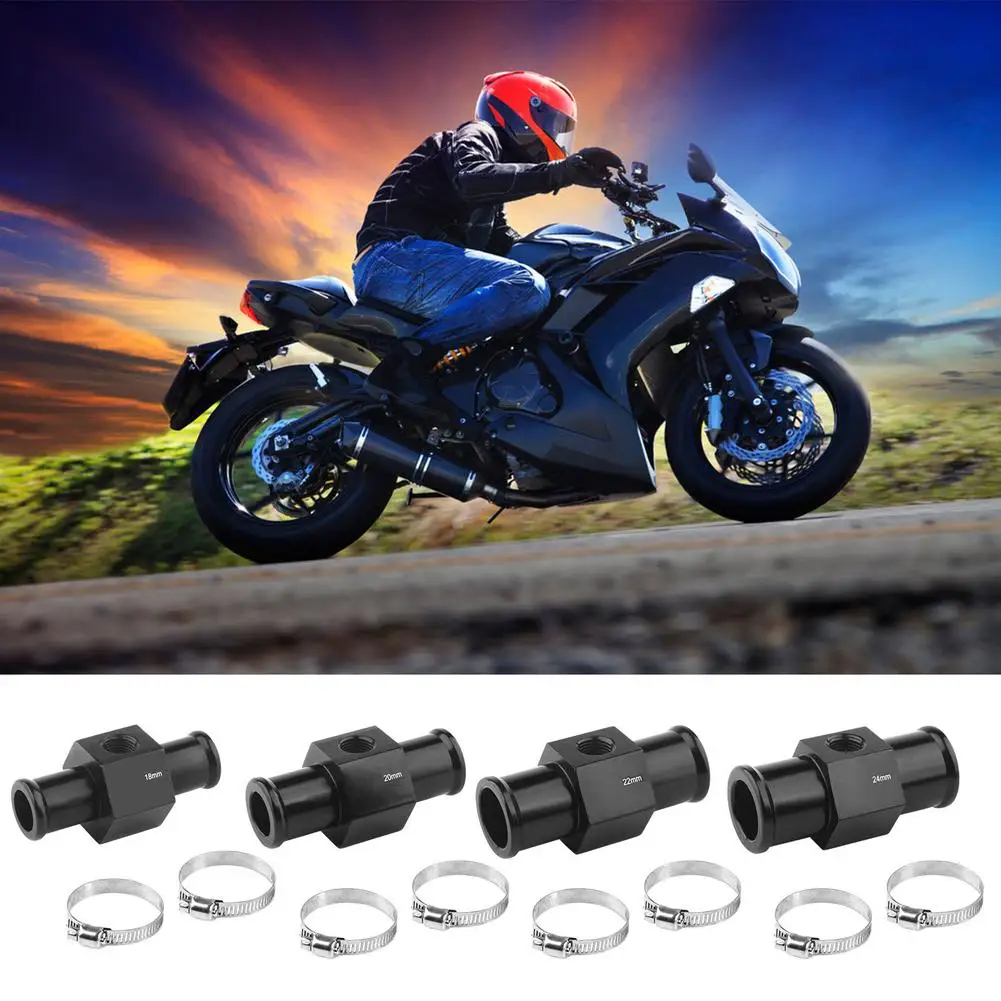 

Water Coolant Temperature Sensor Aluminum Adapter Joint Pipe Motorcycle Water Temp Meter Temperature Gauge Radiator Sensor Ada