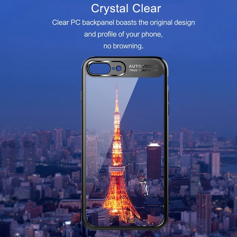 

Luxury Case For iPhone 8 7 6 6 s Plus Ultra Thin Slim Capinhas PC & TPU Silicone Back Cover Case For iPhone 8 7 6s Coque Fundas