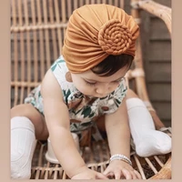 solid color baby hat big bowknot baby girl hat turban knot head wraps baby kids bonnet beanie newborn photography props