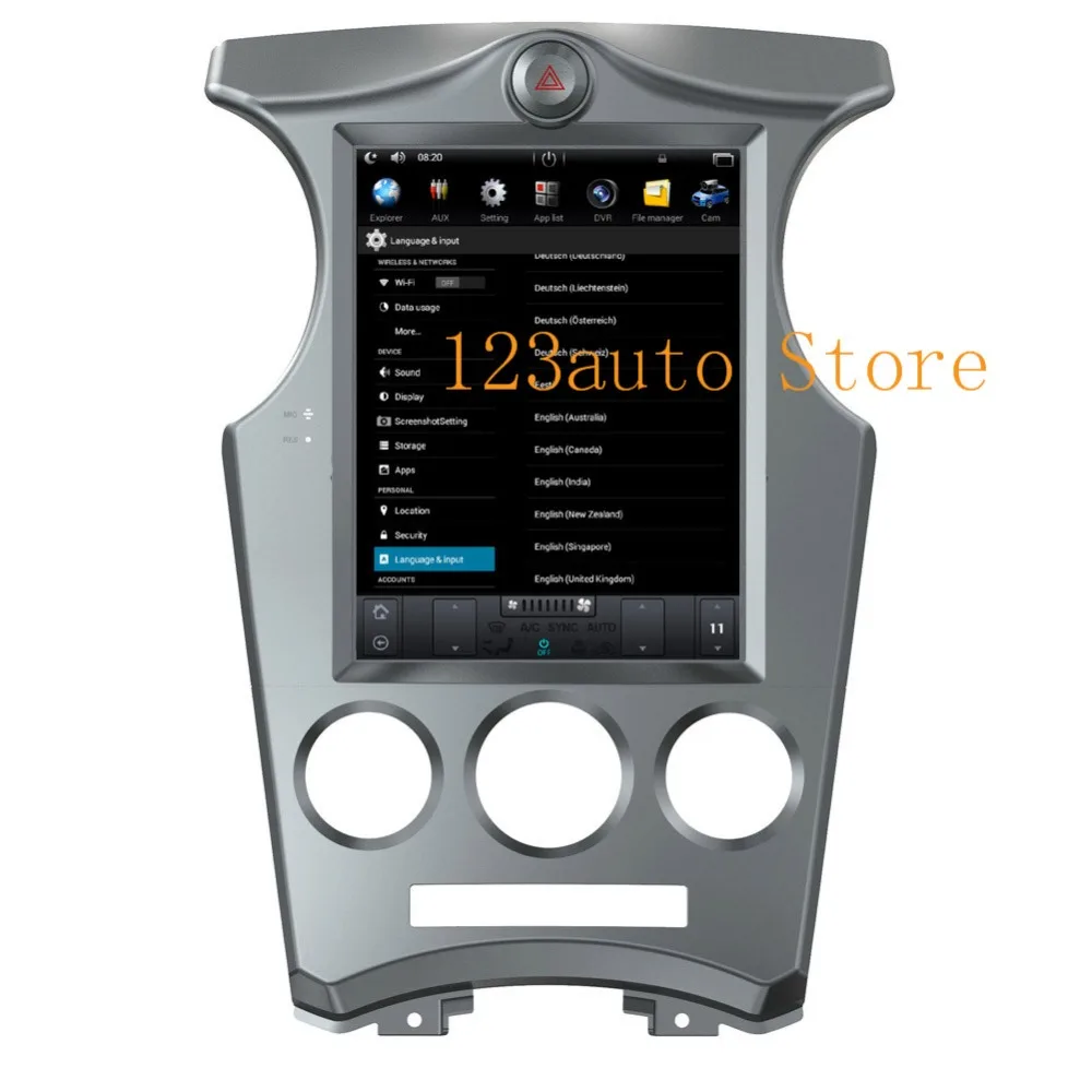 10 4 ''вертикальный экран Tesla стиль Android 9 0 автомобильный DVD GPS плеер навигация PX6