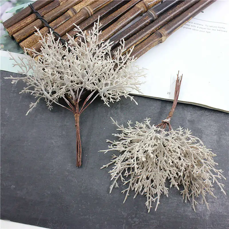 brown 10 пьезы растений искусственно баратас хохас де Navidad jarrones para Decoracion del hogar Accesorios nupciales de la boda de - Color: brown