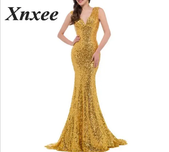 Xnxee 2020 Vestidos сексуальное однотонное желтое длинное платье с v-образным вырезом и