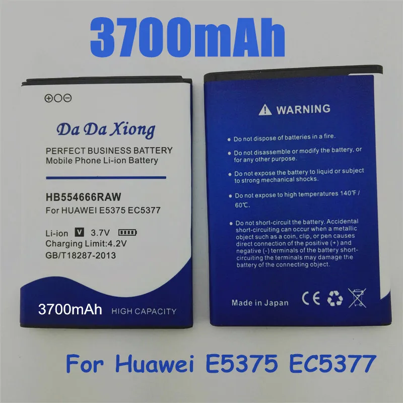 3700 мАч HB554666RAW Аккумулятор для Huawei E5372 E5373 E5375 EC5377 E5330 E5336 E5351 E5356 фотография |