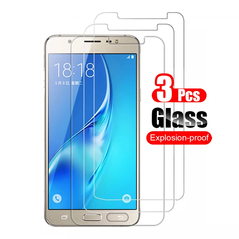 

3pcs tempered glass for samsung galaxy j5 2015 j500f 2016 j510f 2017 j530f screen protector phone protective glass film 9h saver