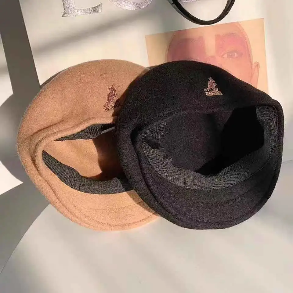 Кепка-кенгуру для мужчин и женщин берет во французском стиле облегающая шапка