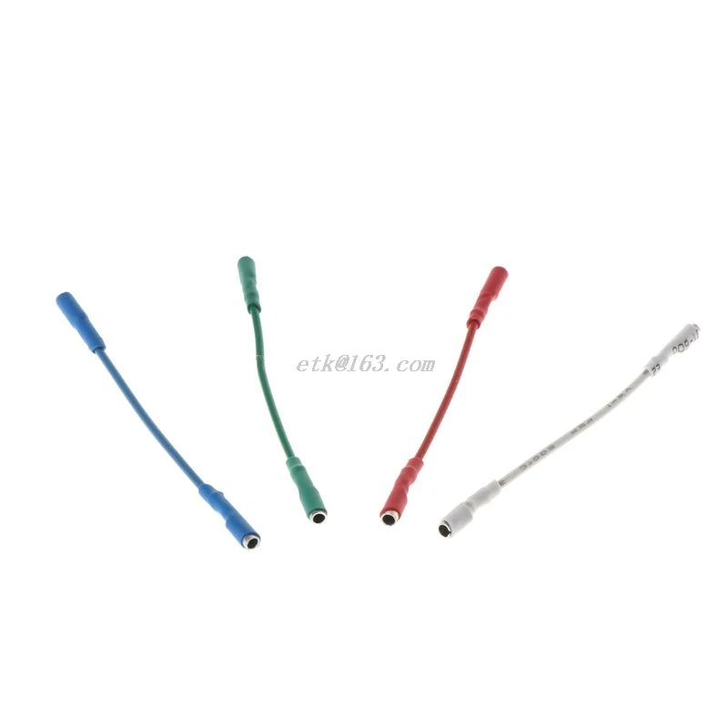 

Uds Universal de plata lleva cables Header Cable de 40mm para 1,2-1,3 pines mm giratoria salida cabezal Tonearm