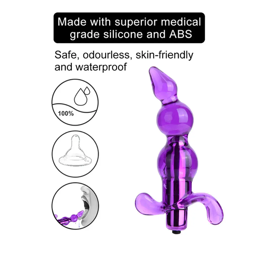 Анальные шарики вибратор мягкая Желейная Анальная пробка G Spot массажер простаты