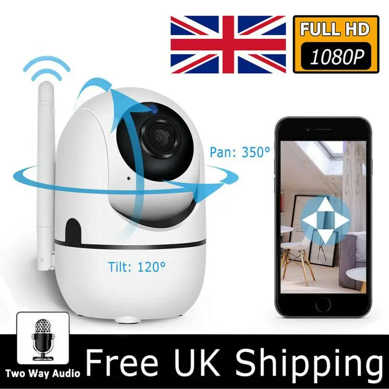 

1080P HD IP Camera Smart Home Wireless Security CCTV IP IR Camera WiFi Baby Monitor Cam Surveillance Cameras (APP: 360eyes)