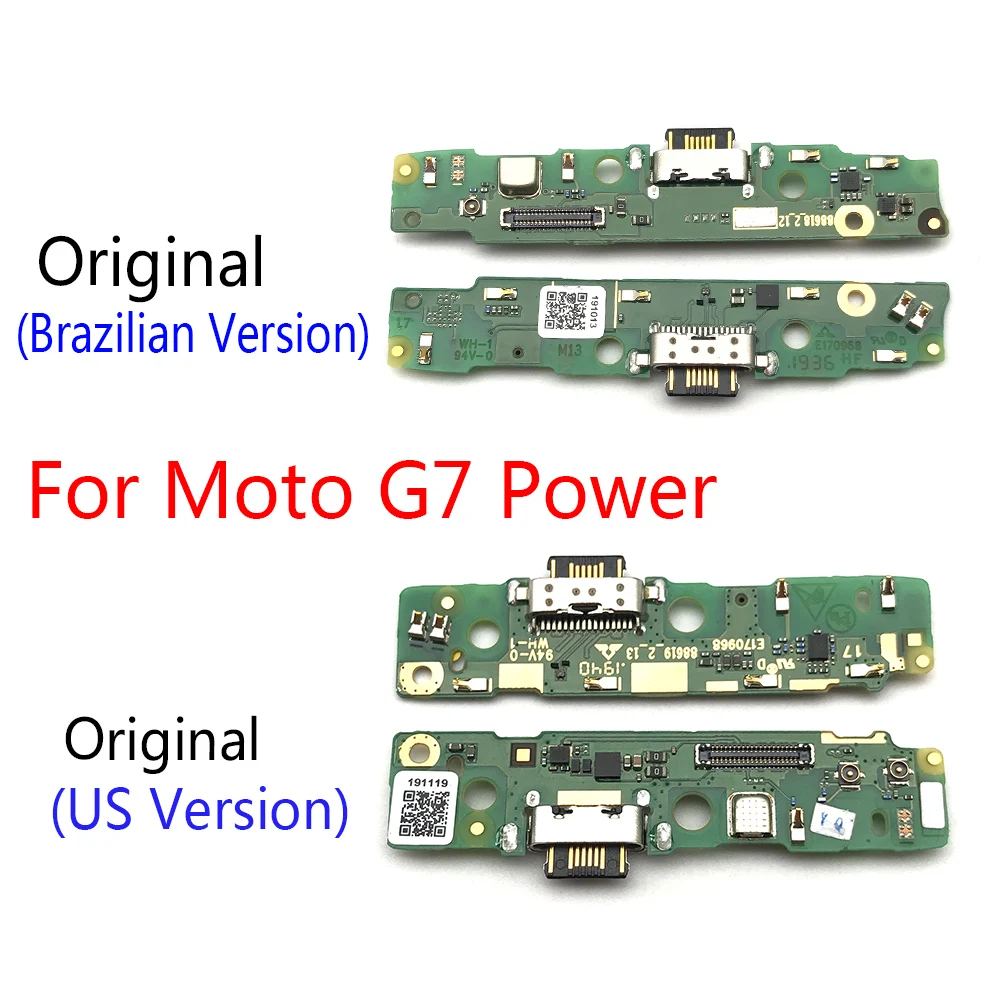 Оригинальный для Motorola Moto G7 Power Play Dock коннектор Micro USB зарядное устройство зарядный