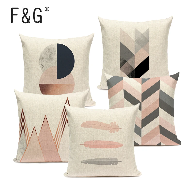 Треугольники геометрический Подушка Чехол подушки для дивана Декоративные 45 см