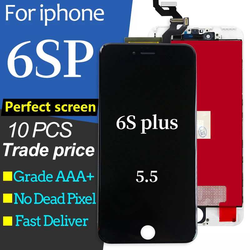10 шт./лот качество AAA ЖК дисплей для iPhone 6S Plus сенсорный экран дигитайзер Замена