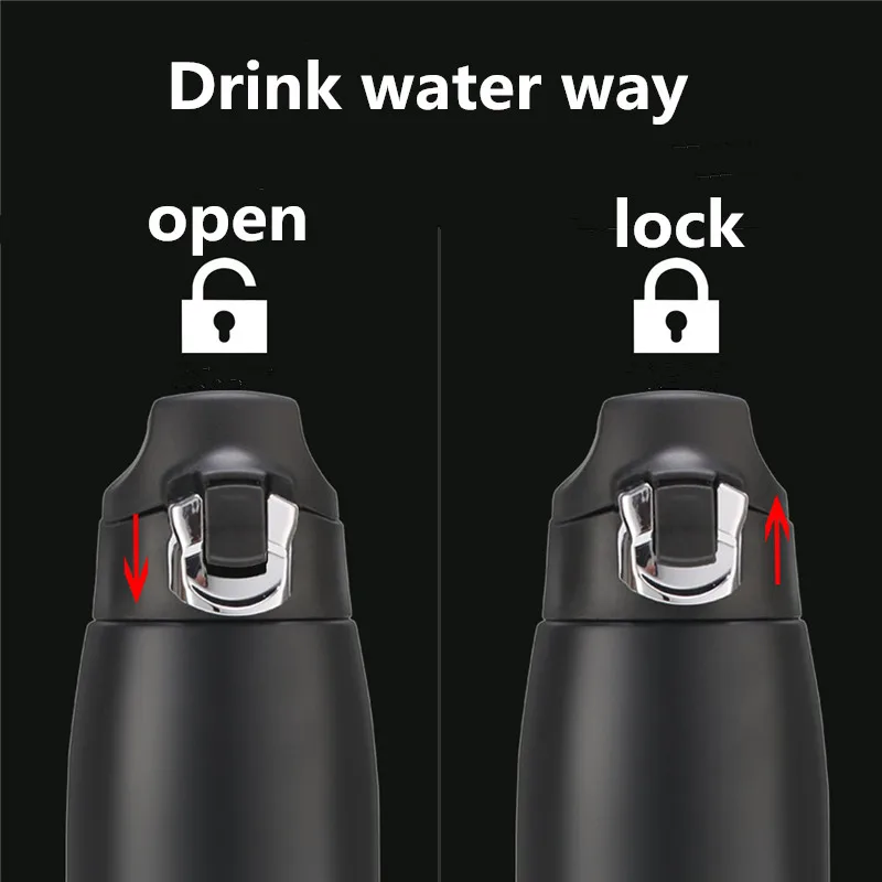 Новая мода 900 мл Большая водонепроницаемая изолированная Вакуумная бутылка из