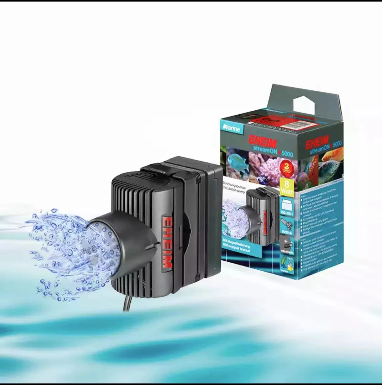 Eheim wavemaker streamON + 5000 L/H Pump with Magnet for fish tank seawater saltwater marine coral reef aquarium ultra quiet