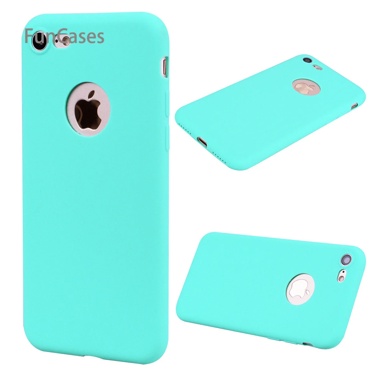 Простой чехол СПС Hoesjes iPhone 7 Мягкая силиконовая задняя крышка сотовый узорчатый