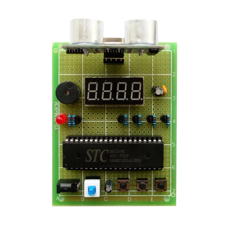 Ультразвуковой дальномер основанный на 51 единичном чипе компьютерный Выпускной