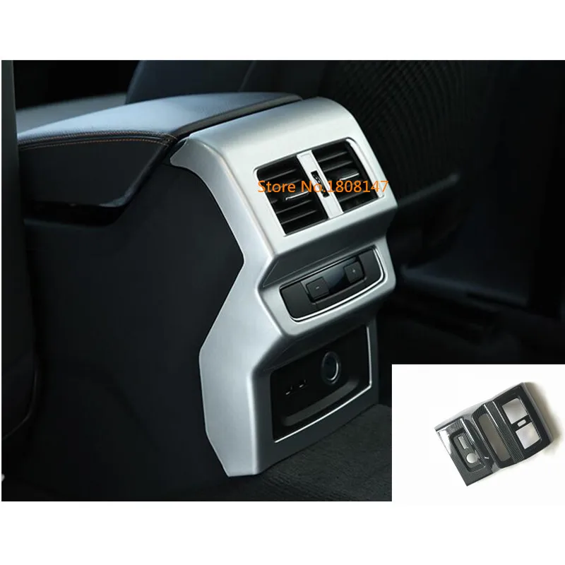 

For Audi Q5 2018 2019 2020 2021 Car Inner Sticker Armrest Storage Trim Seat Rear Back Upside Air Conditioning Outlet Vent 1pcs