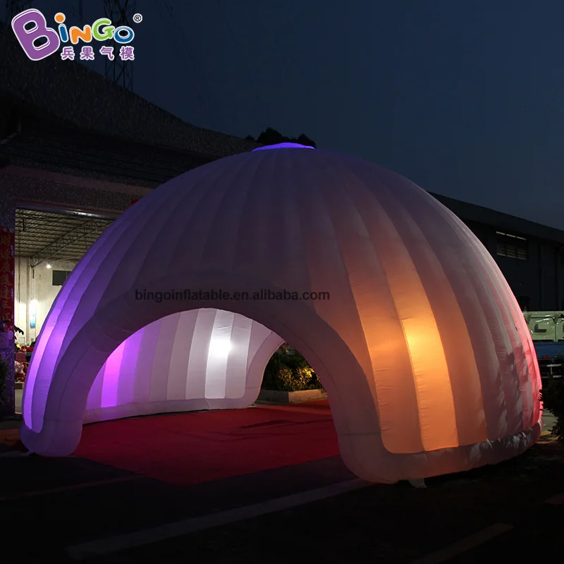Изготовленный На Заказ 8X4.5 метров надувной купольный тент/надувной светильник с