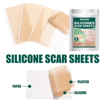 4pcsbox reusable silicone scar removal patch sheet burn skin repair gel soft surgery flatten strips self adhesive health care