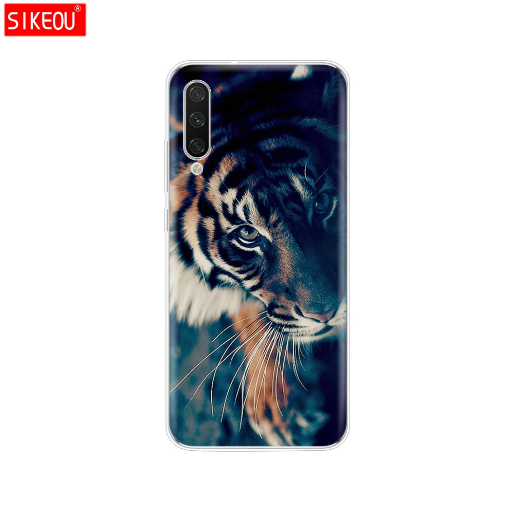 34174 Силиконовый чехол для Xiaomi mi A3, чехол с полной защитой, мягкая задняя крышка из ТПУ, чехол для телефона s для Xio mi A3, бампер, чехол, тигр, цветок - Цвет: 34174