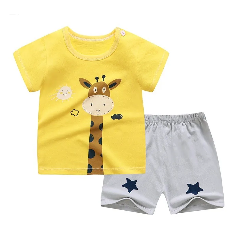 Baby Summer Set Clothing 6 9 12 18 24 Months Clothes New Toddler For Cool Boy Tyrannosaur T-shirts Wears Newborns |