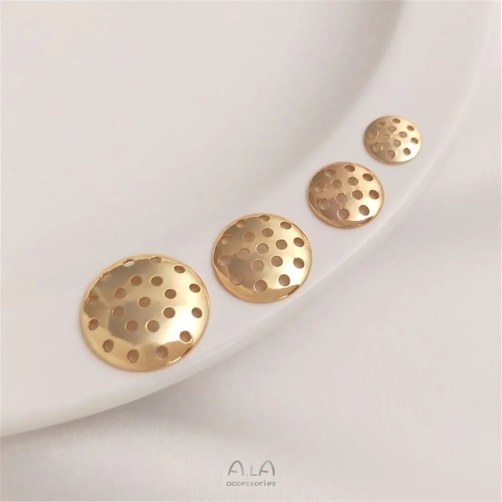 

Mute gold sand gold protective-colored pearls drum wheel partition Bush DIY jewelry bracelet