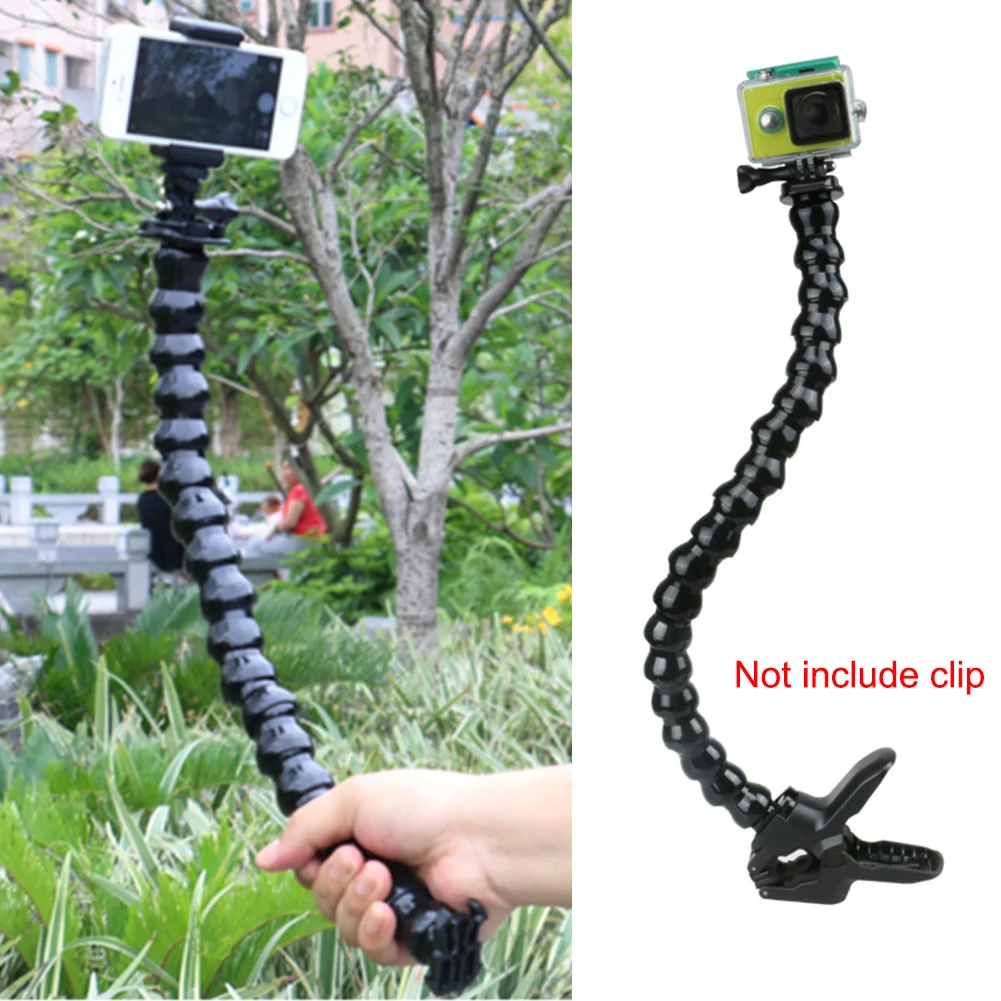 

Bracket Camera Accessories Selfie Stick Jaws Flexible 19 Joint Mounting Fixing Adjustable Neck Multifunctional For Gopr o Hero