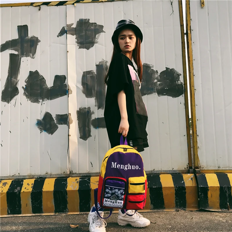 Дизайнерский уличный рюкзак Pat Ins женский для студентов в студенческом городском