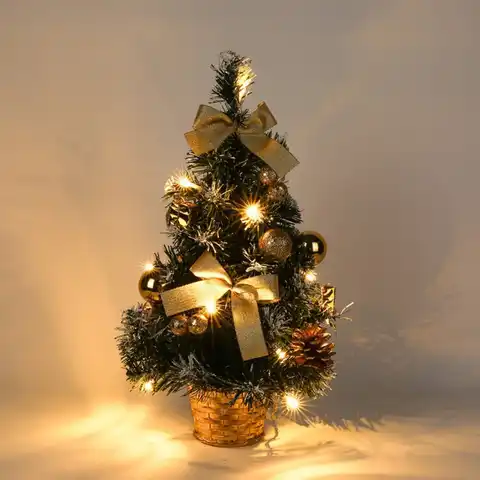 Настольный светодиодный светильник в 3 стилях, украшение для рождественской елки, настольное украшение для рождественской елки, подвесное ...