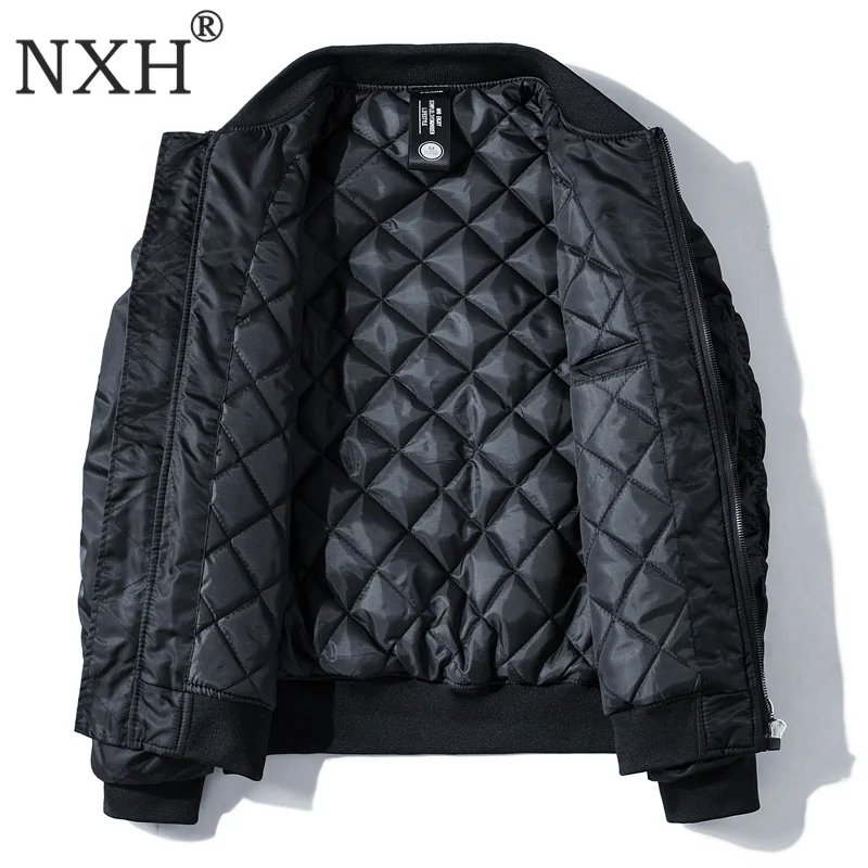 NXH Большие размеры толщиной бомбардировщик jaket Для мужчин Ma1 пилот пальто Бейсбол