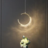 moon pendant lamp bedroom bedside background pendant light simple modern luxury diningroom livingroom studyroom indoor home