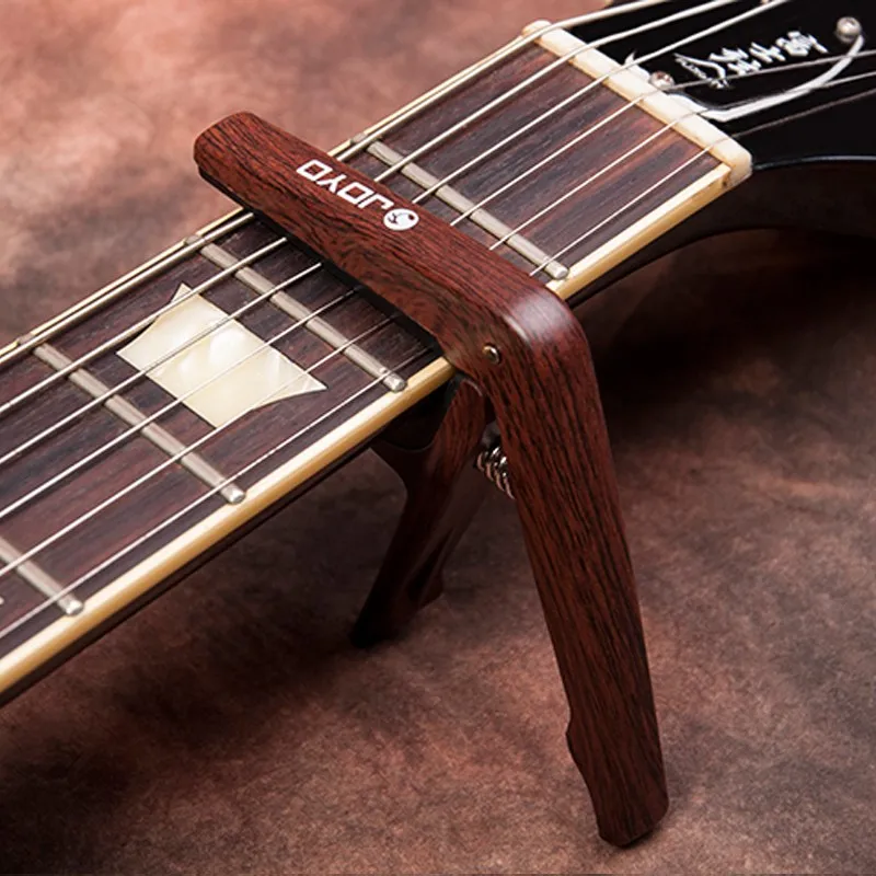 JOYO JCP 01 Пластик каподастр для 6 String акустическая Электрогитары древесные цвета