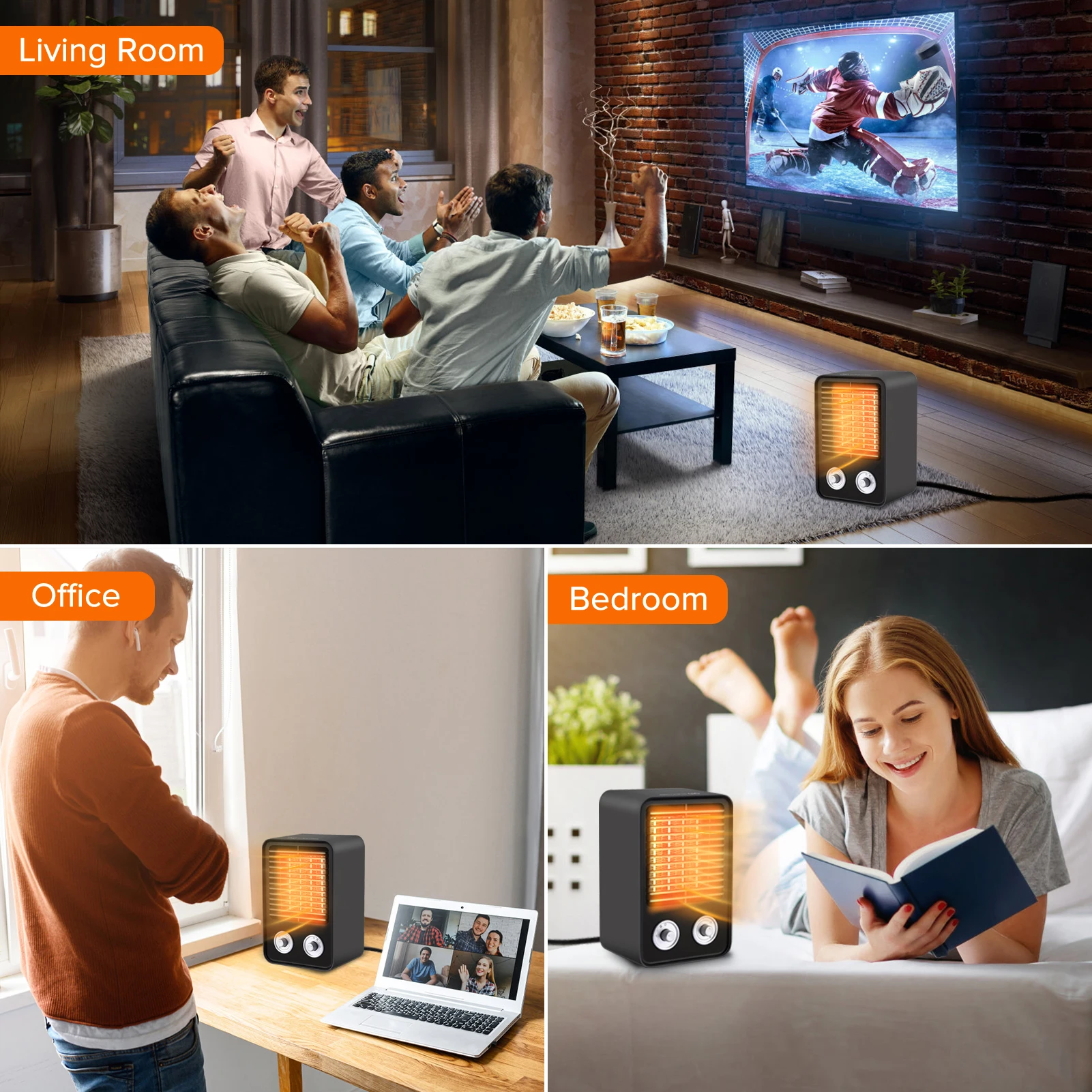 

Portable Electric Heater Fan Room Heater Desktop Mini Heating Air Heater For Home Space Winter Warmer Fan Electric Space Heater