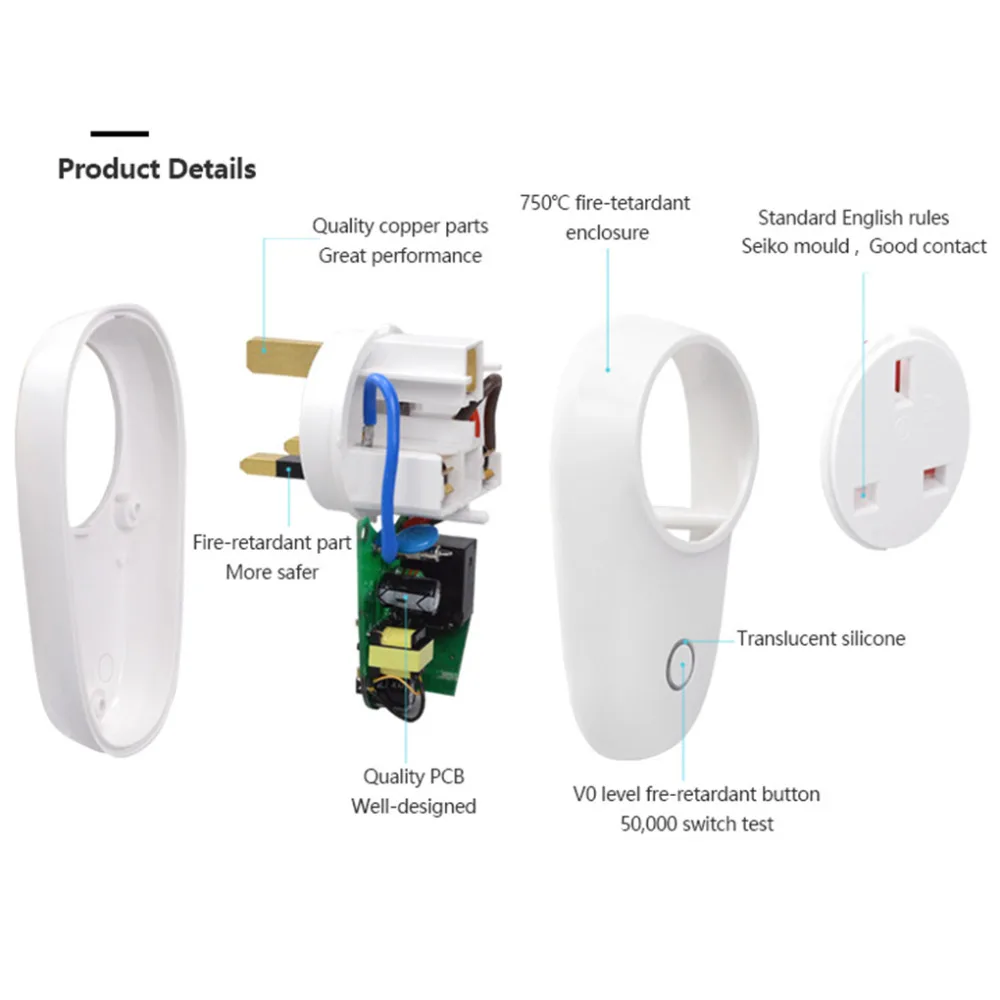 Sonoff S26 Базовая Wifi умная розетка US/EU/UK/AU/BR, беспроводная вилка, умный дом, выключатель питания, розетка, работает с Google Home Alexa