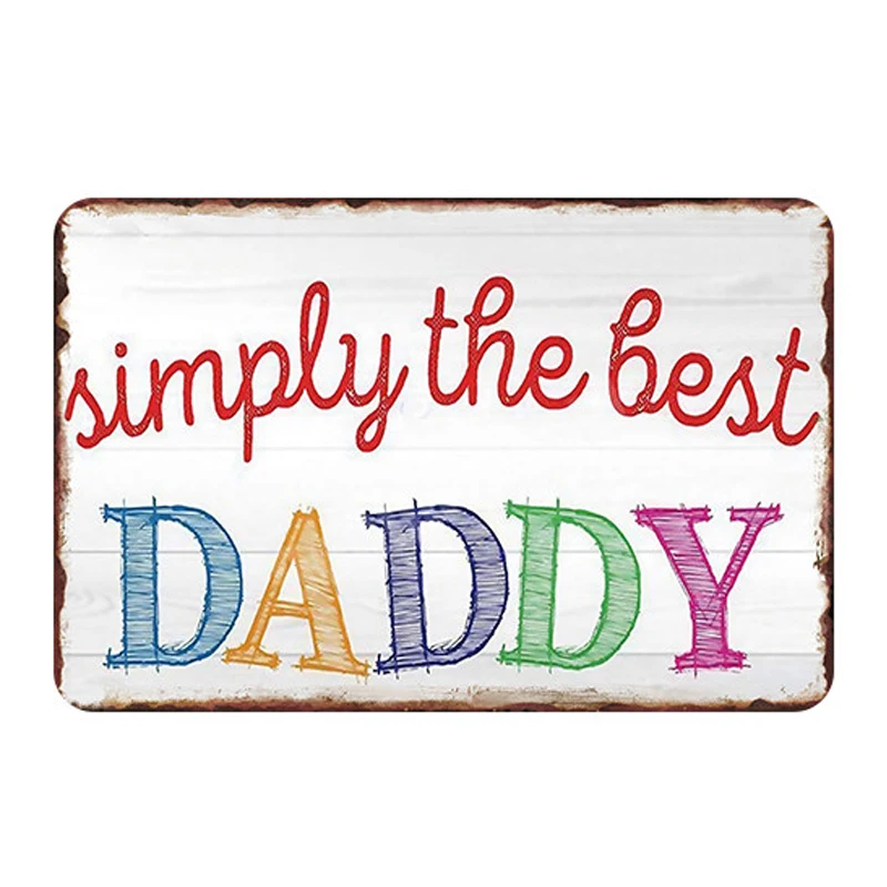 Лучший Daddy табличка винтажные металлические вывески Бар паба декоративные
