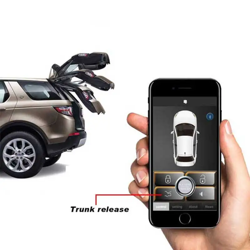 keyless entry car alarm system autostart central door lock mobile phone control trunk opening remote engine start automatic free global shipping