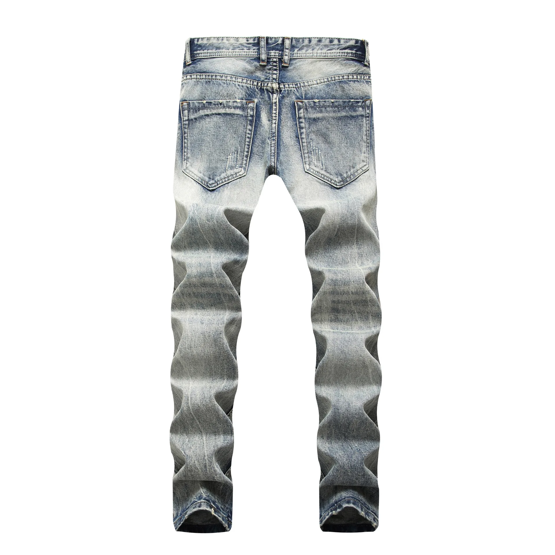 

In the spring of 2020 young men's restoring ancient ways straight jeans fashion denim trousers