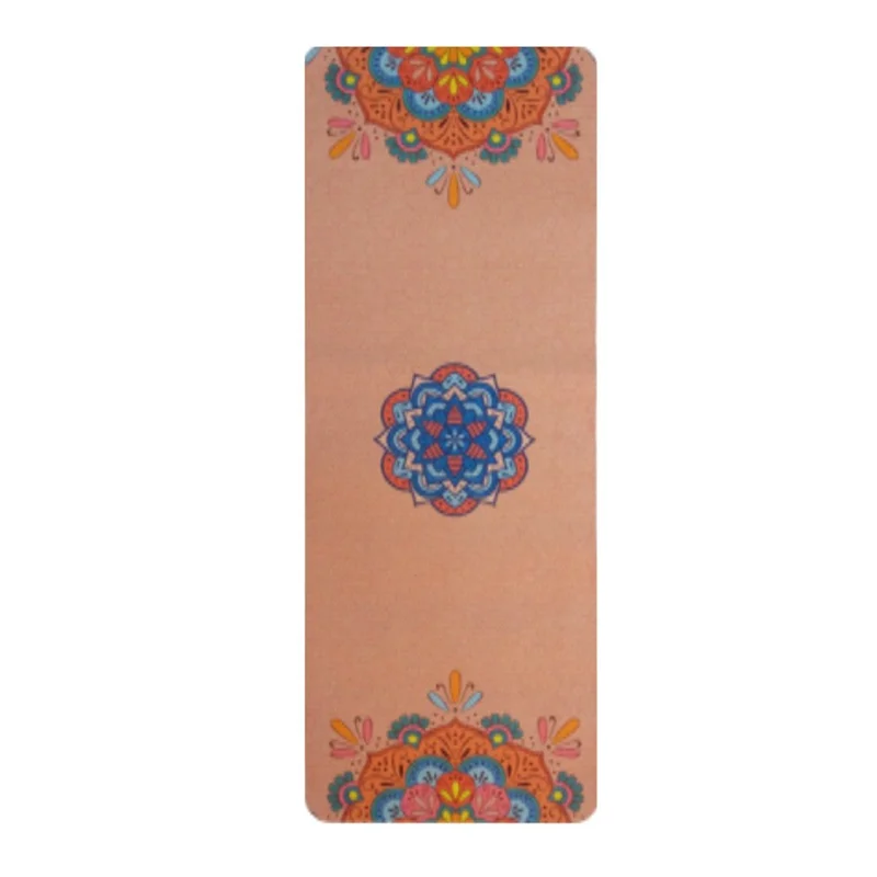 Экологичный нескользящий Расширенный складной коврик для йоги из натуральной