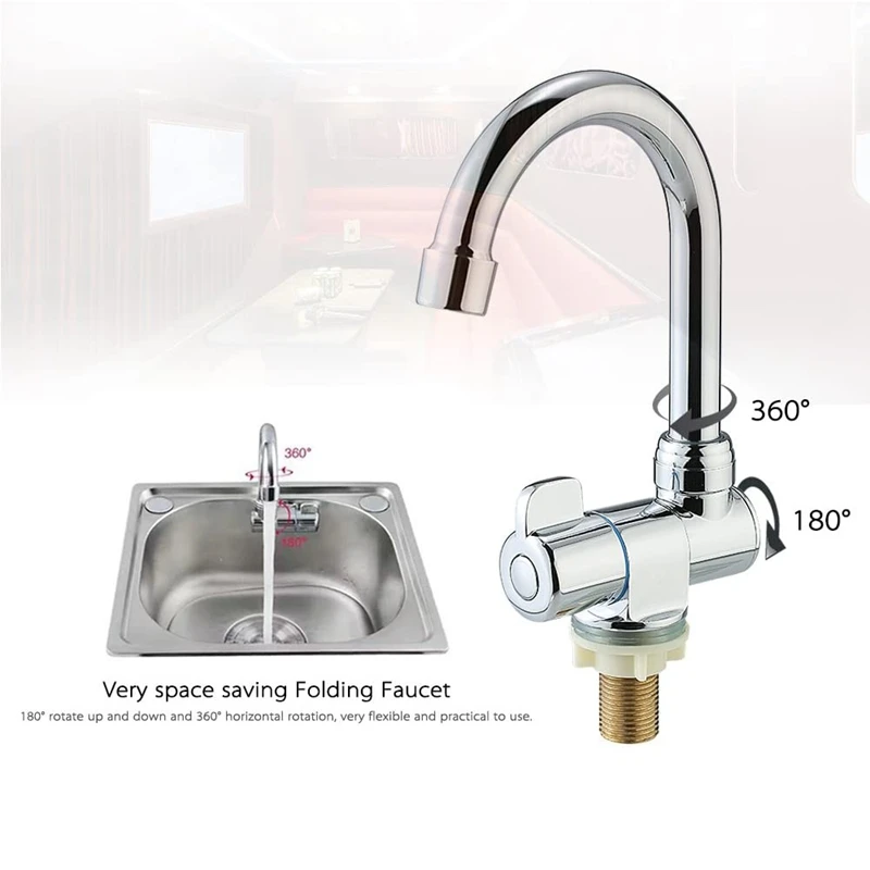 Kitchen Faucet Rotating RV High-End For Camper Recreational Vehicle Motor Home Travel Trailer | Обустройство дома