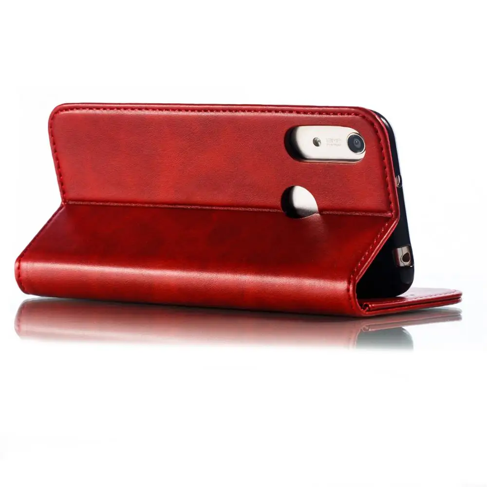 MaikcQ Прочный Магнитный кожаный чехол-кошелек с откидной крышкой и отделениями для