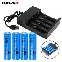 rechargeable lithium battery tr 18650 1800mah 3 7v with battery usb charger for flashlight batteries