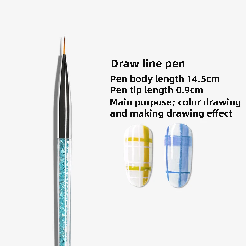 

New 8 Versatile Nail Art Pen Drawing Brush Flower Set Pen Professiona Nail Art Equipment Drawing Drawing Wire Engraving Tool Hot